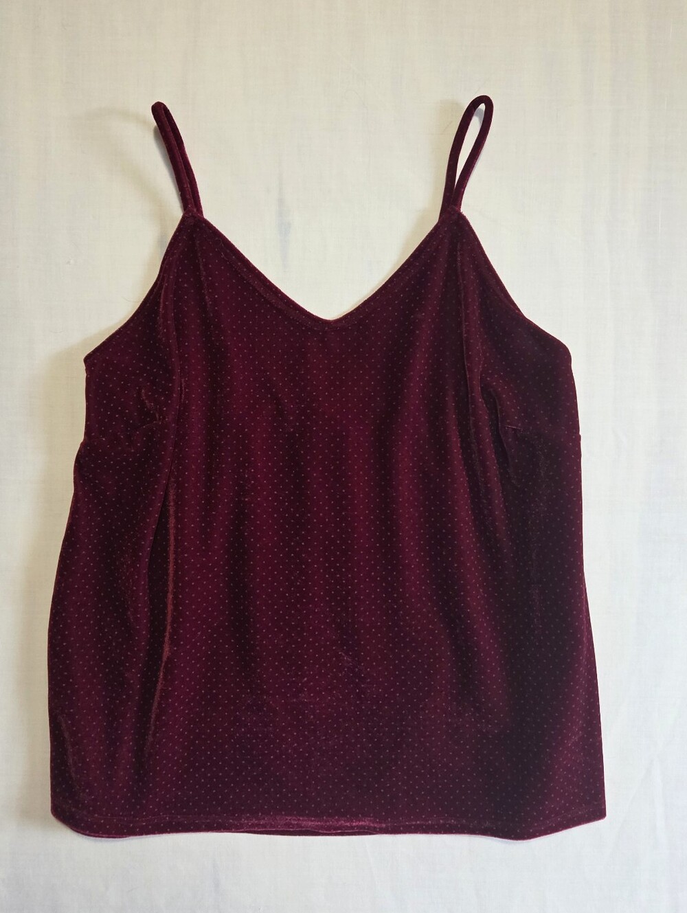 Lavender Field Maroon Tank Top M